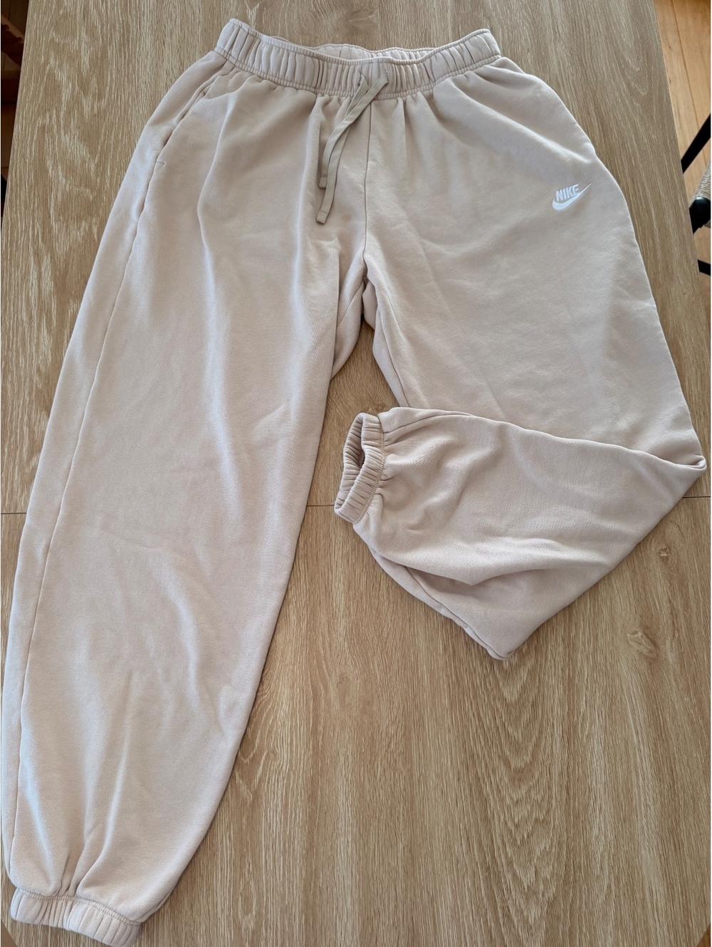 Nike Beige Baggy Sweatpants